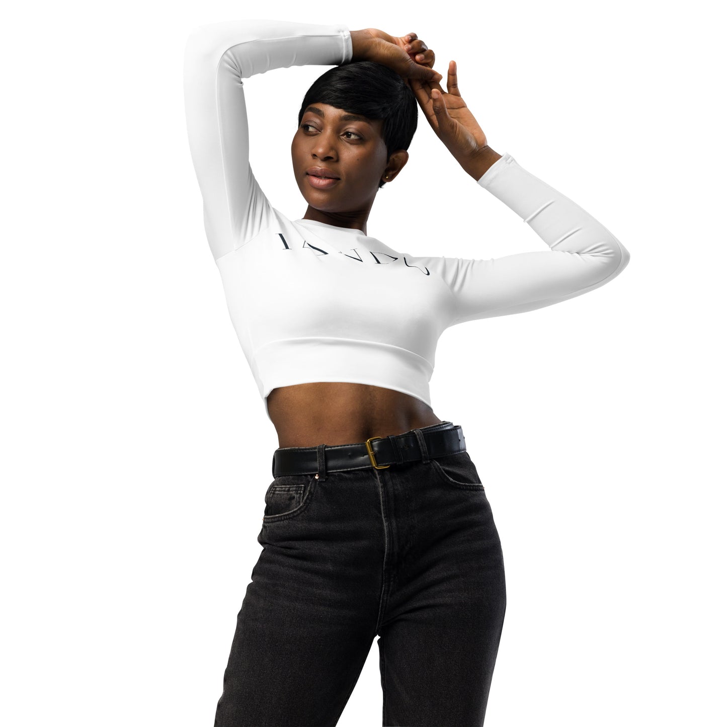 IANDO Recycled Long-Sleeve Crop Top