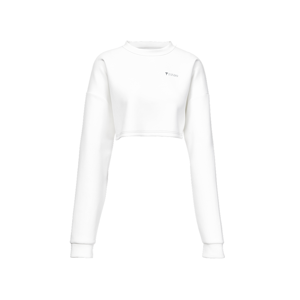 IANDO Yoga White Crewneck