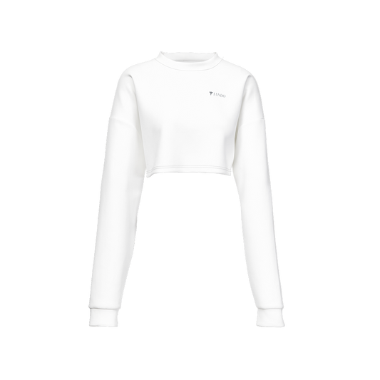 IANDO Yoga White Crewneck