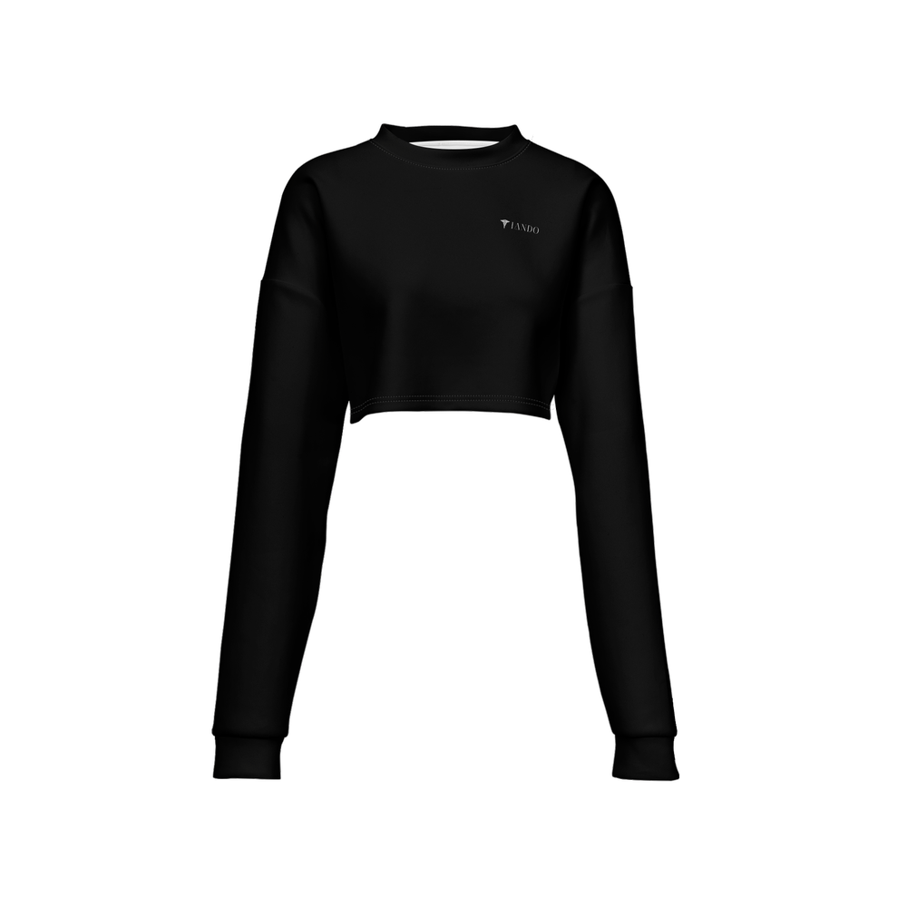 IANDO Yoga Black Crewneck