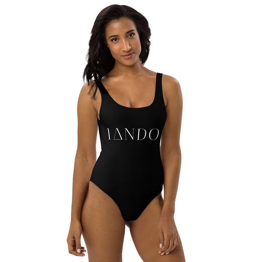 IANDO Black One-Piece Swimsuit