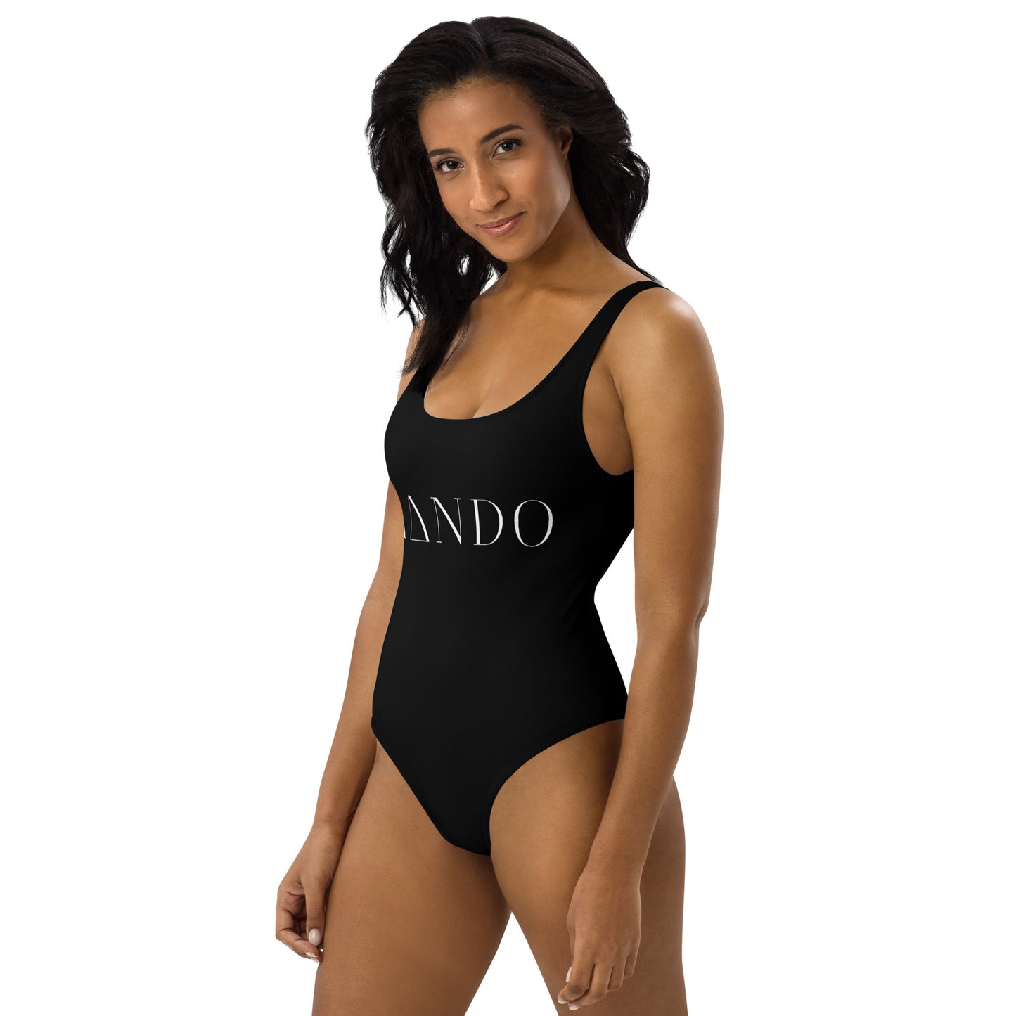 IANDO Black One-Piece Swimsuit