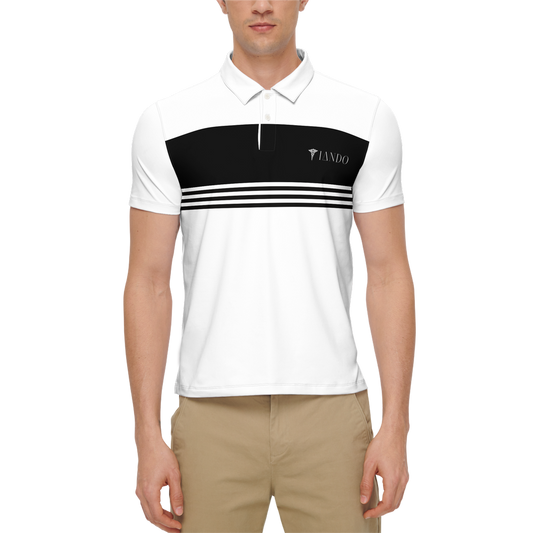 IANDO Men’s Slim Fit Short-Sleeve Polo Shirt