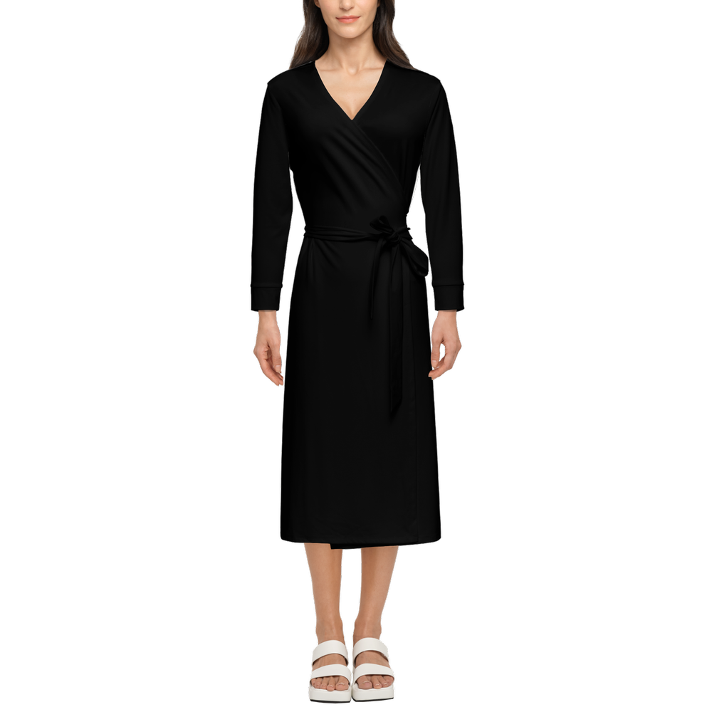 IANDO Women’s ¾ Triple Black Dress