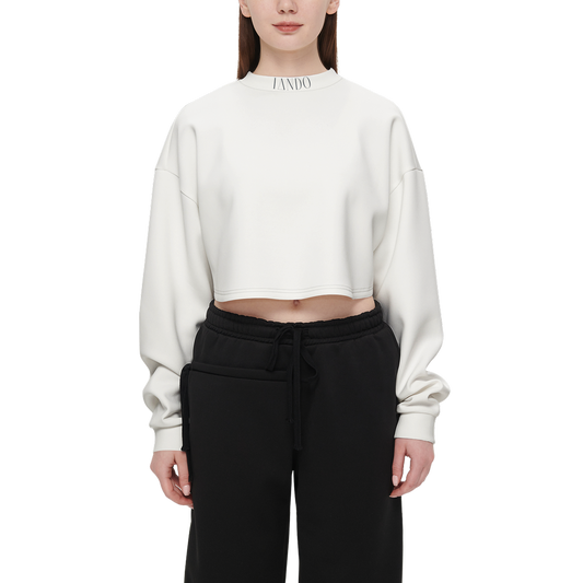 IANDO Crewneck Sweatshirt Scuba Knit